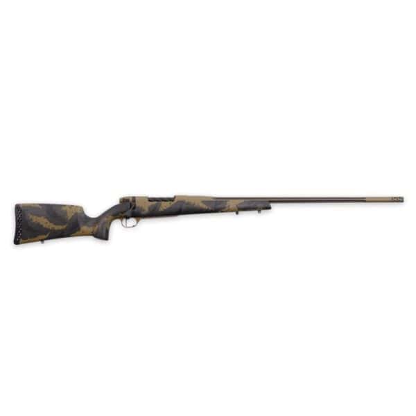 Weatherby Mark V Apex Rifle 240 Wby Mag 4rd Magazine 24" Barrel Tan and Brown with Muzzle Brake