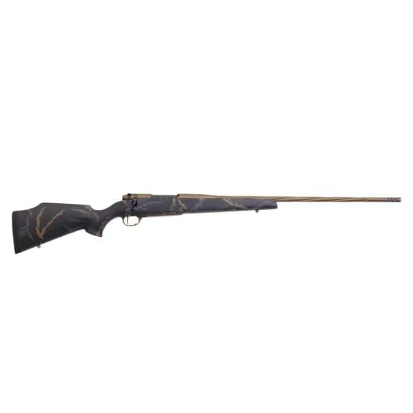 Weatherby MK V Weathermark Limited Rifle 6.5-300 Wby Mag 3rd Capacity 26" Fluted Barrel Black/Gray/Bronze Stock