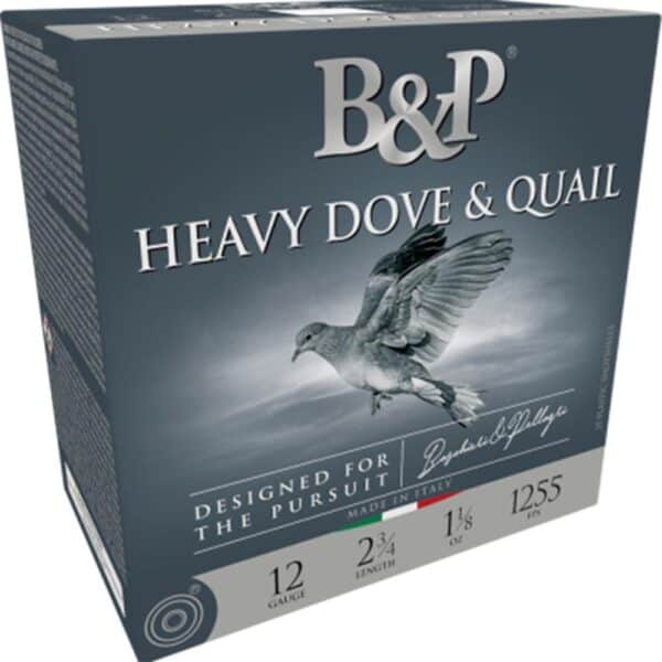 B&P Dove & Quail Shotshells- 12 ga 2-3/4 In 1-1/8 oz-#6 1255 fps 25/ct