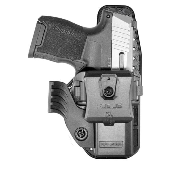 Fobus Handgun Holster OWB Paddle IWB Clip Wing & Sweatguard Appendix Sig P365-380 Includes SAS Black Ambi