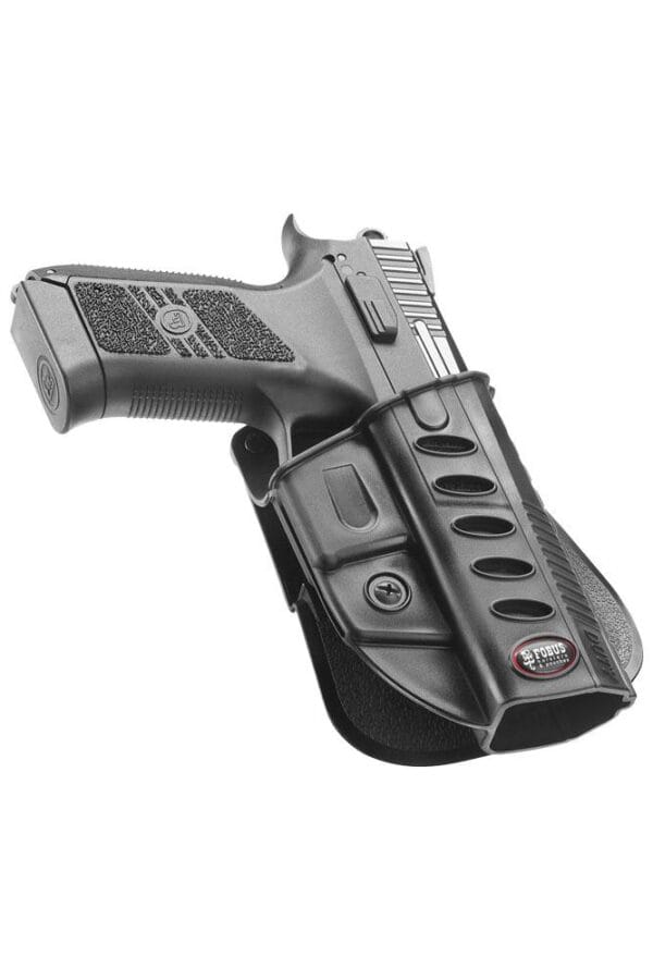 Fobus Evolution Series Paddle Holster For CZ P07 in Black Right Hand