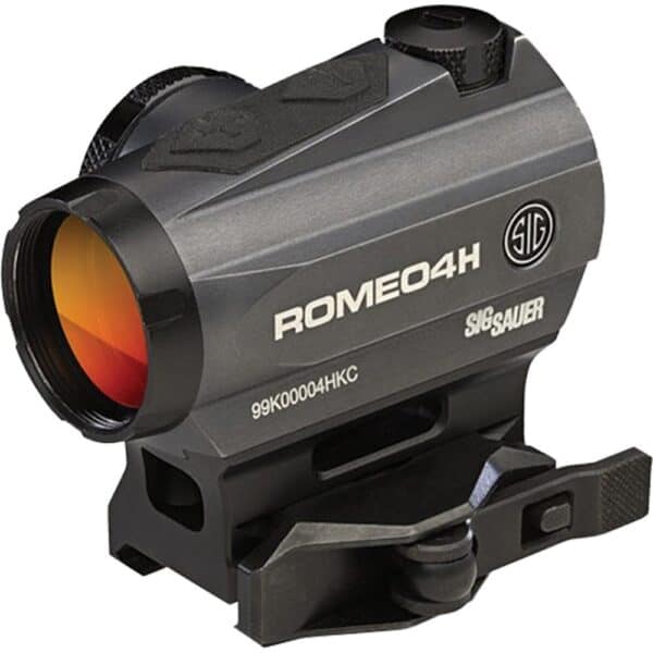 Sig Sauer ROMEO4H 1x20mm Red Dot Sight Green Horseshoe Dot Reticle Graphite