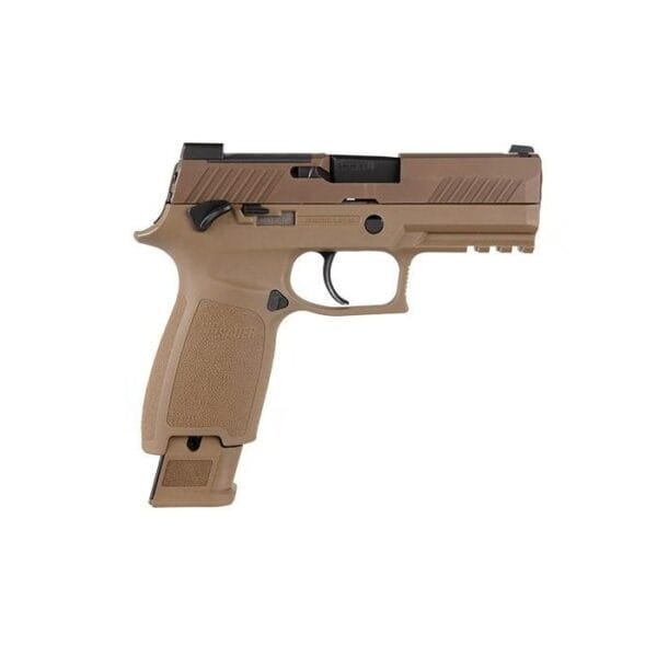 Sig Sauer P320-M18 Handgun 9mm Luger 17/21rd Magazine 3.9" Barrel Coyote Tan