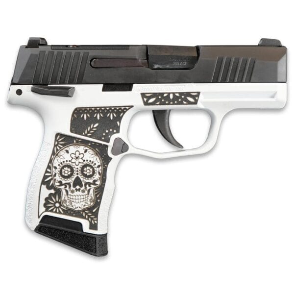 Sig Sauer Exclusive "Sugar Skull" P365-380 Handgun 380 Auto 10rd Magazine 3.1" Barrel Black Manual Safety