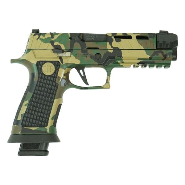 Sig Sauer P320 Spectre Comp Handgun 9mm Luger 21rd Magazines (2) 4.6" Barrel Woodland Camo SC81