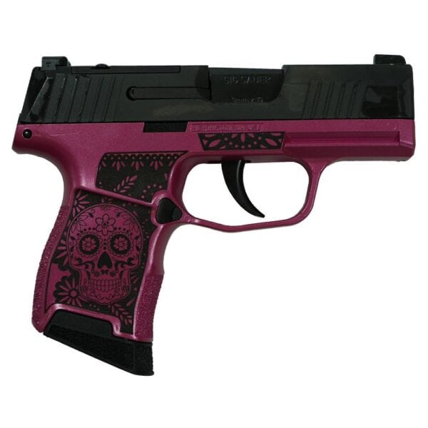 Sig Sauer "Sugar Skull-Medusa Pink" P365 Optic Ready Handgun 9mm Luger 10rd Magazines(2) 3.1" Barrel X-RAY 3 Sights