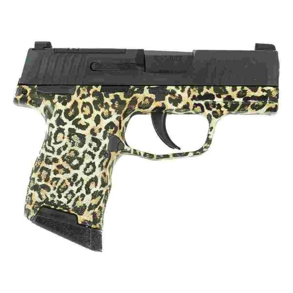 Sig Sauer "Leopard Print" P365 Optic Ready Handgun 9mm Luger 10rd Magazines(2) 3.1" Barrel X-RAY 3 Sights Manual Safety