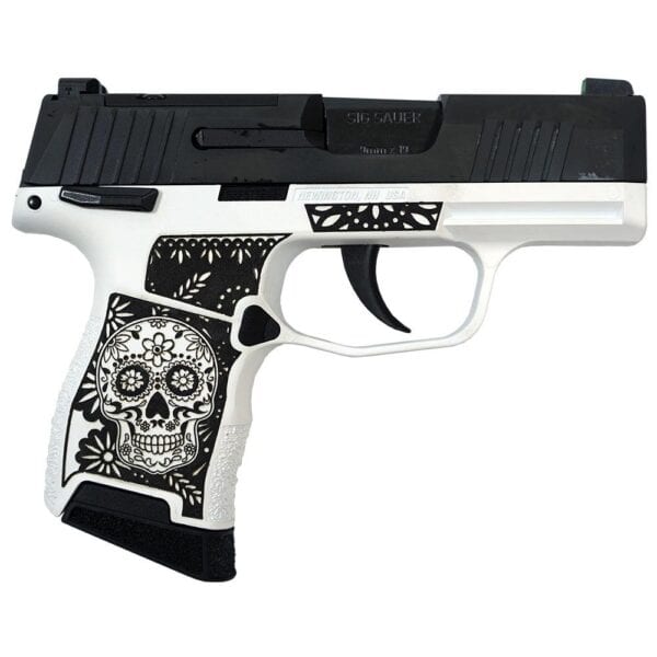 Sig Sauer Exclusive "Sugar Skull" P365 Optic Ready Handgun 9mm Luger 10rd Magazines(2) 3.1" Barrel X-RAY 3 Sights Manual Safety