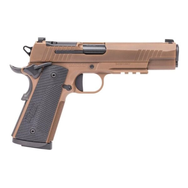 Sig Sauer 1911 X-Series Full Size Handgun .45 Auto 8rd Magazine(2) 5" Barrel Coyote Tan PVD