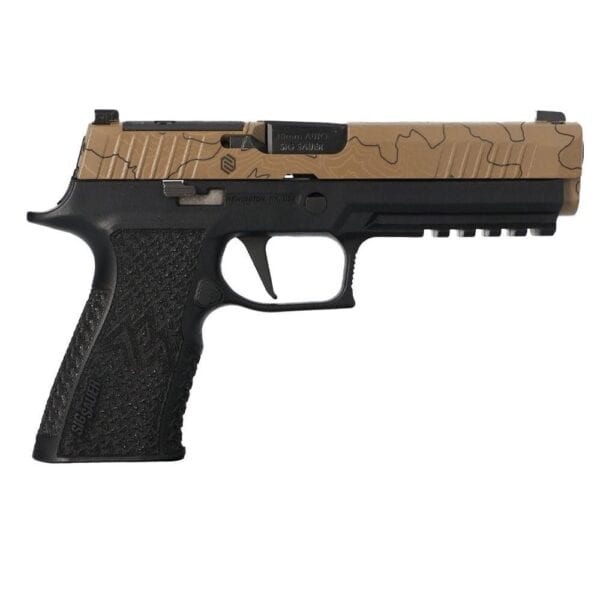 Sig Sauer P320-XTEN Endure Handgun 10mm Auto 15rd Magazines(3) 5" Barrel Topographic Pattern Slide