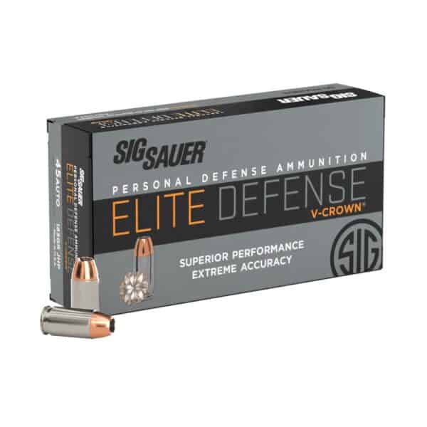 AMMO 45ACP 230GR ELITE V CROWN JHP BOX/50