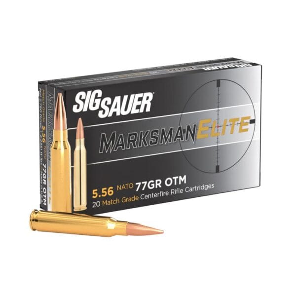 Sig Sauer Elite Match Rifle Ammunition 5.56mm 77gr OTM 20/ct