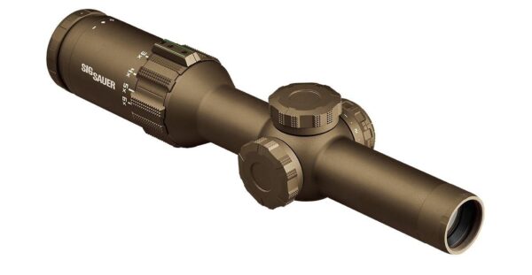 Sig Sauer TANGO6T Rifle Scope 1-6x24 30mm FFP 5.56/7.62 Horseshoe Dot Illum FDE