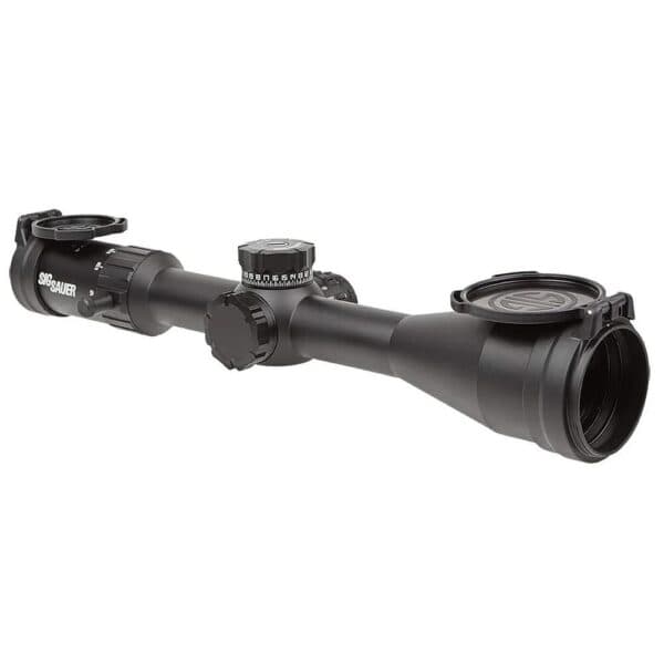 Sig Sauer Whiskey4 Rifle Scope 2.5-10x42 30mm SFP Hellfire Quadplex Illum Black