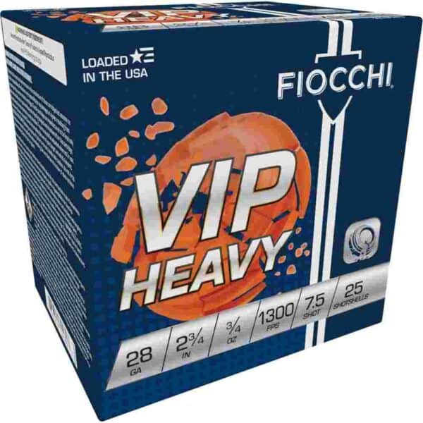 Fiocchi Exacta VIP Shotshells 28ga 2-3/4" 3/4oz 1300 fps #7.5 25/ct