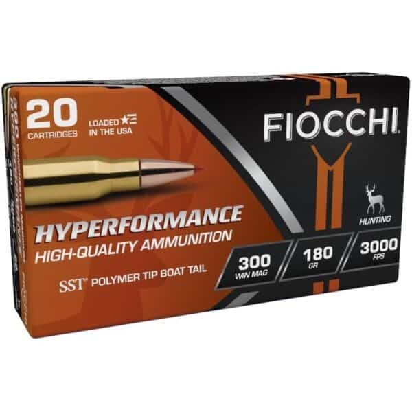 Fiocchi Hyperformance Hunt Rifle Ammunition .300 Win Mag 180 gr SST 3000 fps 20/ct