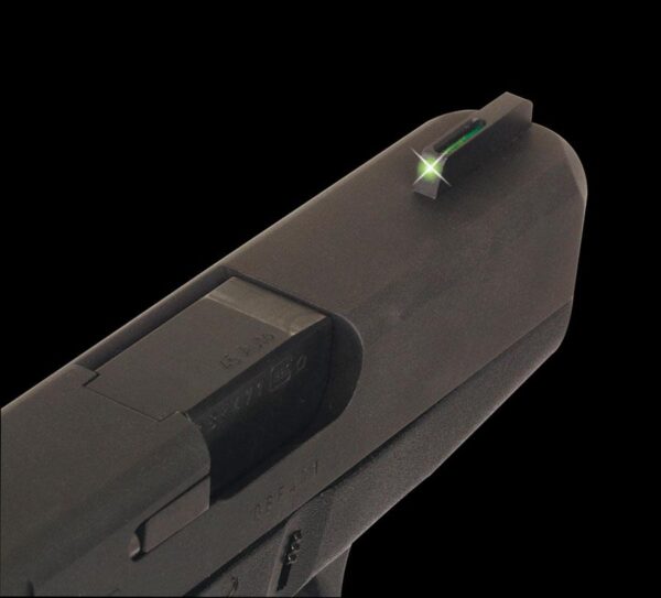 Truglo TFO Tritium/Fiber-Optic Day/Night Sights Fit Ruger (FRONT ONLY) SR9 / SR9C SR40 / SR40C SR45 - Green