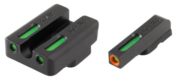 Truglo TFX Pro Tritium/Fiber-Optic Day/Night Sights Fit CZ 75 Series (Most Models) - Front Orange/Green Rear