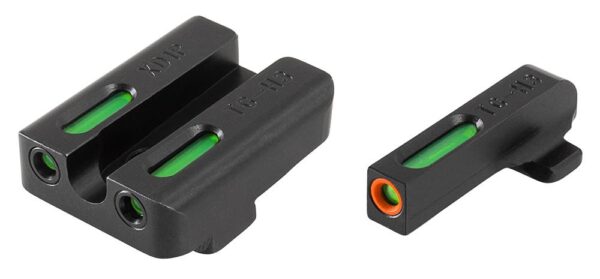 Truglo TFX Pro Tritium/Fiber-Optic Day/Night Sights Fit Springfield XD|Springfield XDM (excluding 5-1/4" Comp Series)|Springfield XDS - Orange Outline