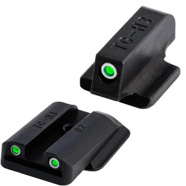 Truglo Tritium Pro Night Sights Fit Ruger LC9 LC9s LC380 - White Outline Front/Rear Green