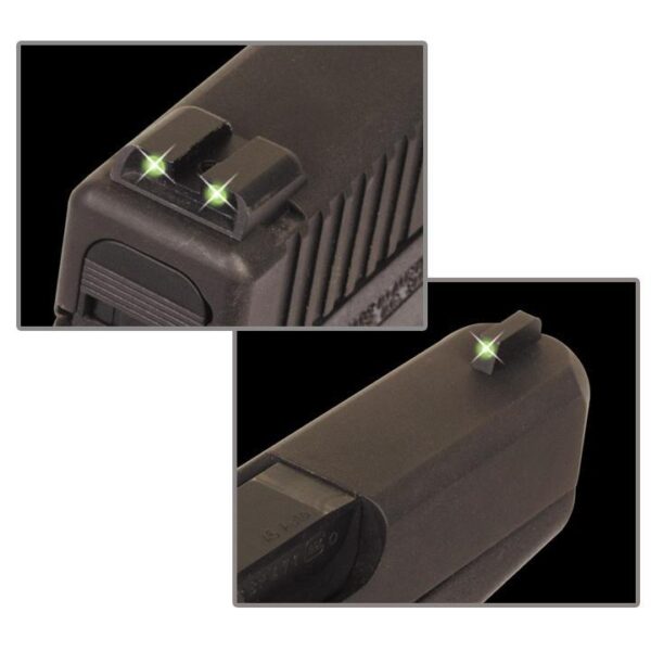 Truglo Tritium Sights Front & Rear Sig #8 Front/#8 Rear - Green Front/Rear Green