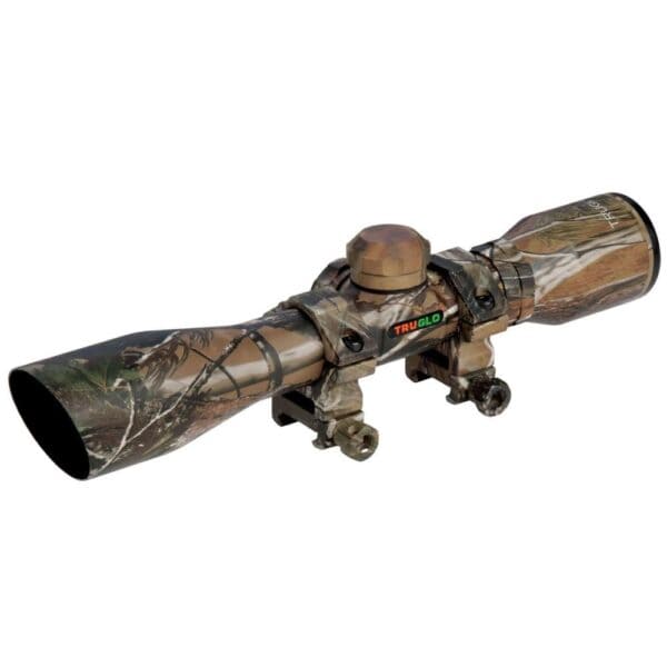 Truglo Compact Shotgun Rifle Scope - 4x32mm Diamond Ballistic Realtree APG