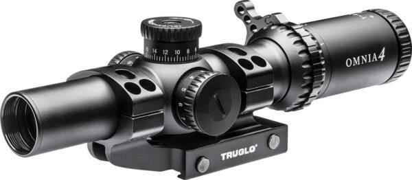 Truglo OMNIA4 Tactical Scope - 1-4x24mm 30mm Illum All Purpose Tactical Reticle (A.P.T.R.) Black Matte