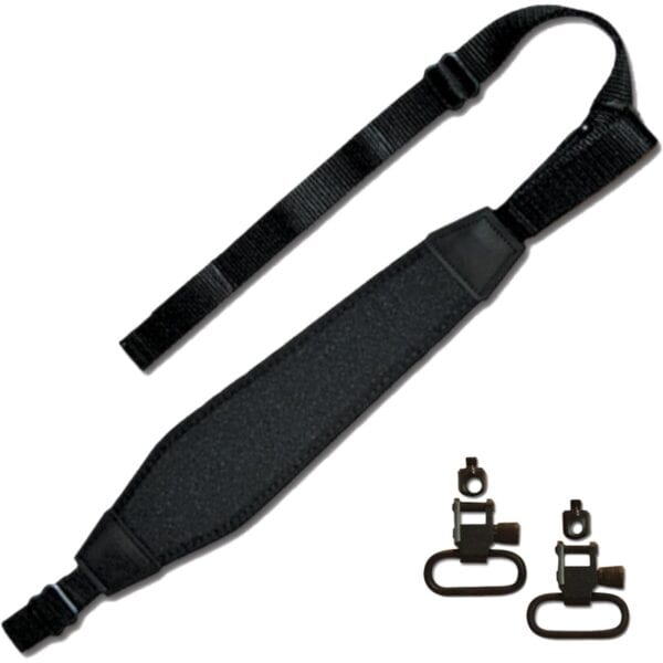 GrovTec Premium Padded Nylon Sling with Swivels Black