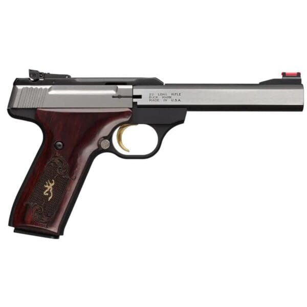 Browning Buck Mark Medallion Rosewood Handgun .22LR 10rd Magazine  5.5" Barrel Pro Target Sights CA Compliant