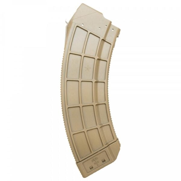 Century Arms US Palm AK30 Magazine w/Steel Latch FDE 7.62x39mm 30/rd