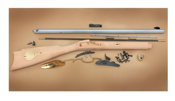 Traditions St. Louis Hawken Rifle Build-It-Yourself Kit Select Raw Hardwood .50 Cal 28" White Barrel