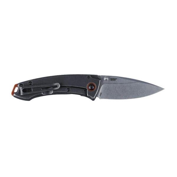 CRKT Tuna Compact Folding Knife 2-3/4" Drop Point Blade Black