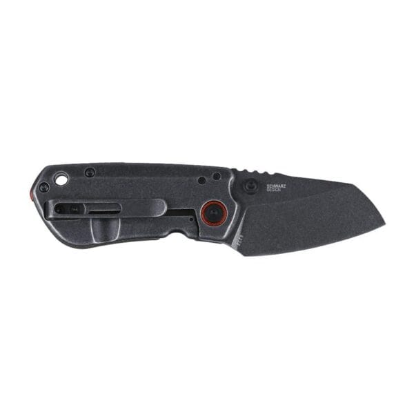 CRKT Overland Compact Folding Knife 2-1/4" Sheepsfoot Blade Black