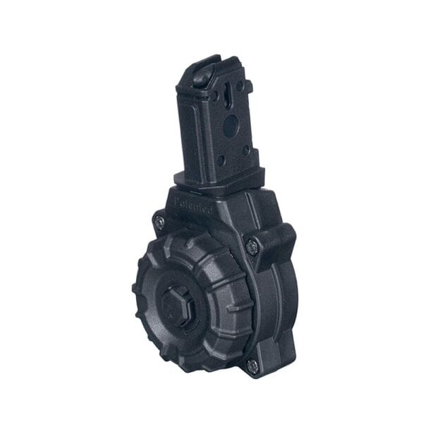 Promag Handgun Drum Magazine Fits CZ Scorpion 9mm - Black Polymer 30/rd