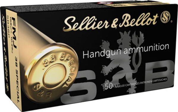 Sellier & Bellot Pistol & Revolver Ammo .38 Special 158 gr FMJ 50/Box