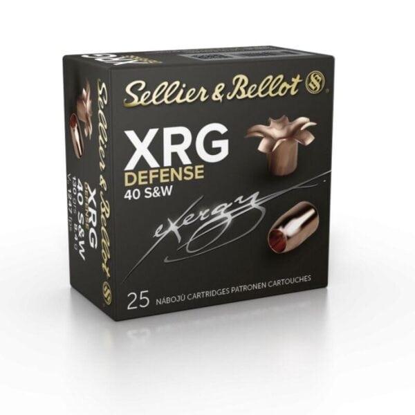 Sellier & Bellot XRG Defense Handgun Ammuntion .40 S&W 130gr HP 1247 fps 25/ct