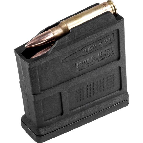 Magpul MAG549-BLK PMAG 7.62 AICS Short Action Rifle Magazine Black 7.62x51mm Nato 5/rd