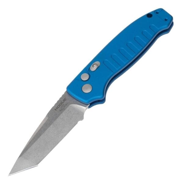 Hogue Ballista I Automatic Folder Knife 3 1/2" Tanto Blade Blue