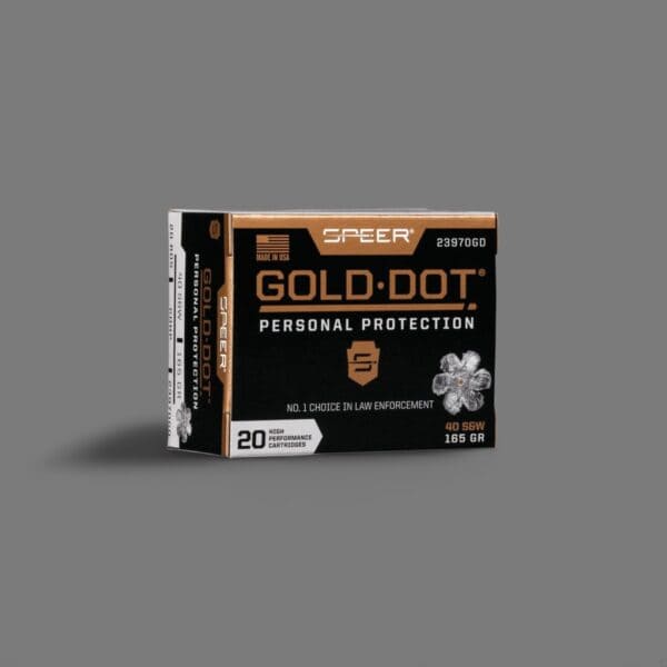 Speer Gold Dot Handgun Ammunition .40 S&W 165 gr HP 1150 fps 20/ct