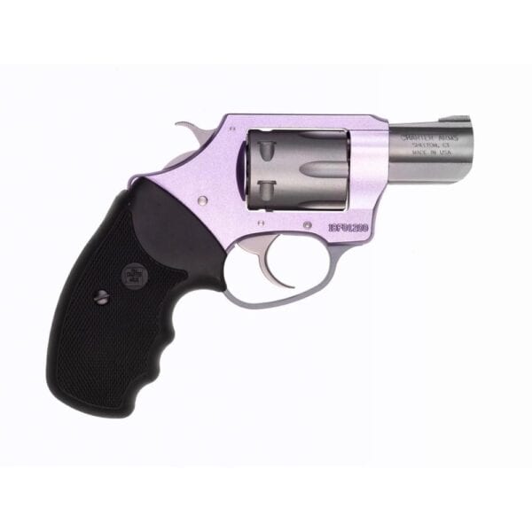 Charter Arms Lavender Lady Handgun .22 LR 8rd Capacity 2" Barrel Lavender with Full Size Black Grip