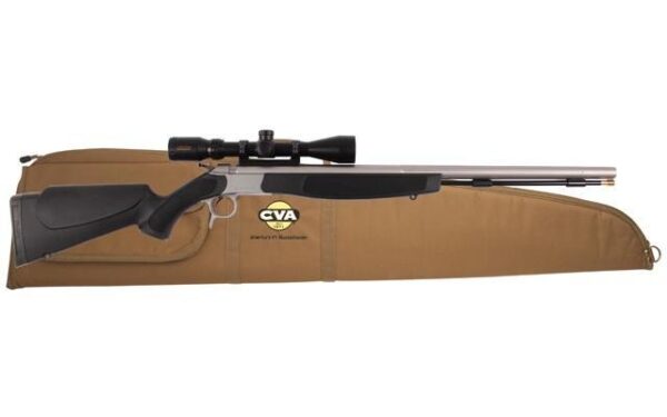 CVA Optima V2 SS Muzzleloader - .50 cal  26" Barrel with KonusPro 3-9x40 Scope with Soft Case Black