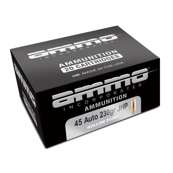 Ammo Inc Signature Handgun Ammunition .45 Auto 230gr JHP 895 fps 20/ct