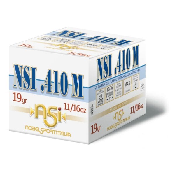 Nobel Sport 410 M Shotshells .410 ga 3" 11/16 oz 1145 fps #9 25/ct