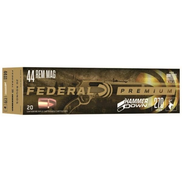 Federal Hammer Down Rifle Ammunition .44 Rem Mag 240 gr SP 1715 fps 20/ct