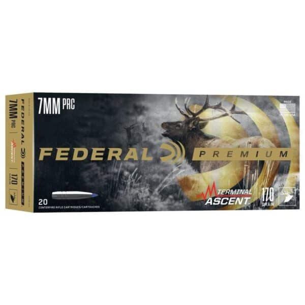 Federal Terminal Ascent Rifle Ammunition 7mm PRC 170gr 2950 fps 20/ct