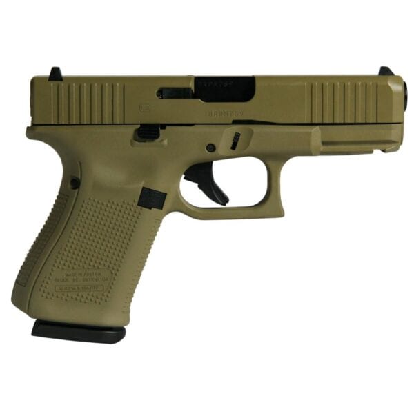 Glock G19 Gen 5 Custom "FDE" Handgun 9mm Luger 15/rd Magazines (3) 4.02" Barrel Austria