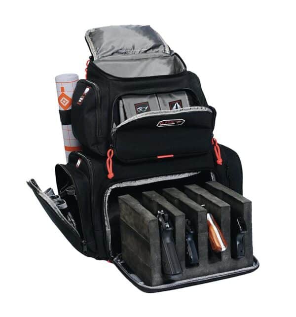 G-Outdoors Handgunner Backpack with 4 Handgun Cradle-Black