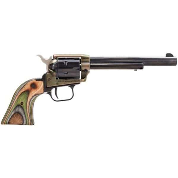 Heritage Rough Rider .22LR 6rd Capcity 6.5" Barrel Case Hardend Camo Laminate