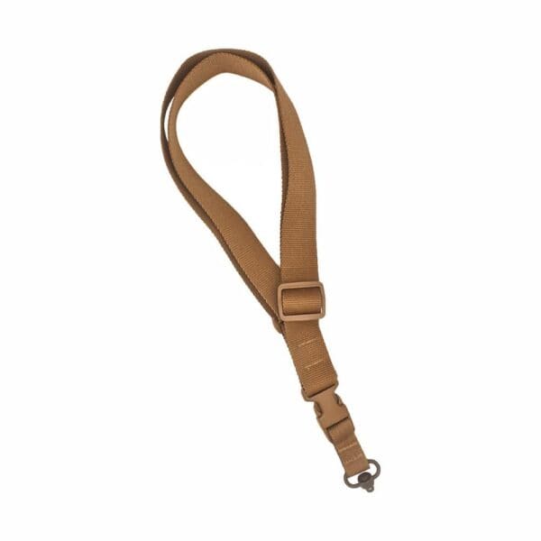 TacShield CQB Single Point Sling QD Push Button Swivel Coyote Brown