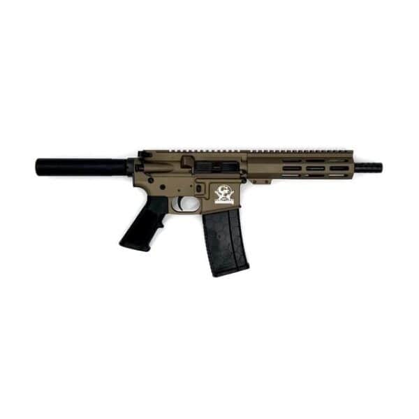 Great Lakes AR-15 Pistol .223 Wylde 30rd Magazine 7.5" Nitride Barrel Bronze Finish